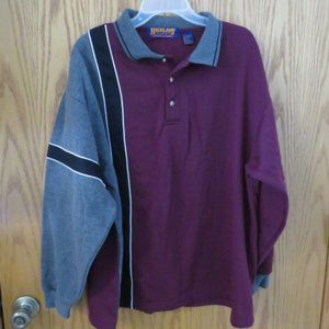 Highland Outfitters Men's Collared Sweatshirt